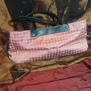 Authentic Kate spade pink canvas purse